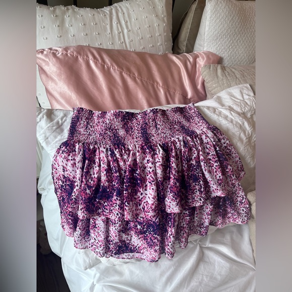Ramy Brooke Purple Print Skirt NWT - Picture 4 of 4